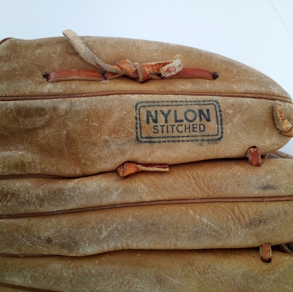 Vintage Nesco 8040 Top Grain Cowhide Leather All Star Baseball Glove - Picture 10 of 14